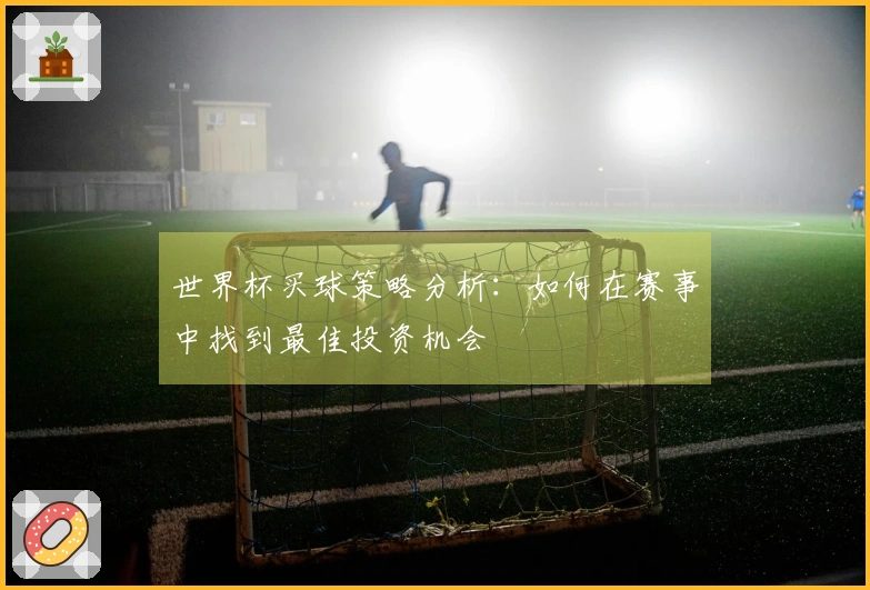 世界杯买球策略分析：如何在赛事中找到最佳投资机会
